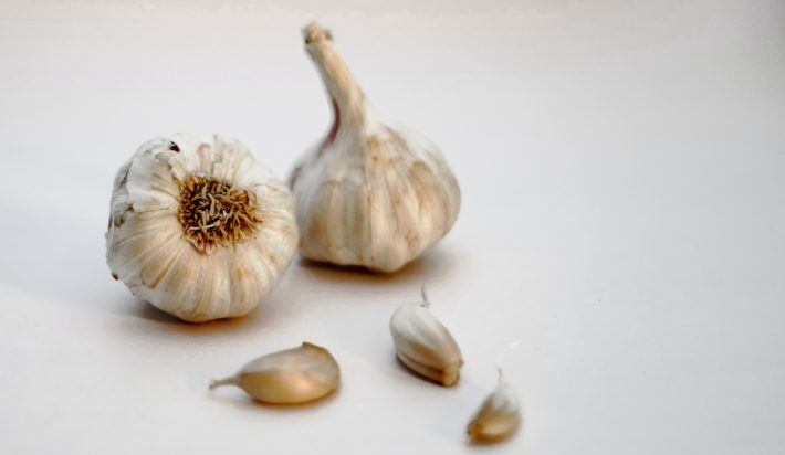 Garlic bulb and cloves