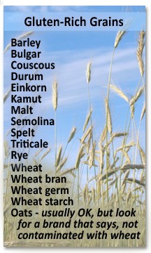 gluten rich grain list